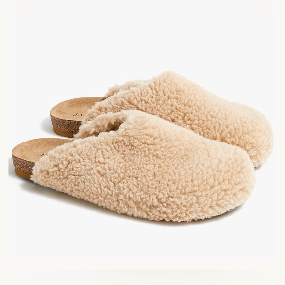 J. Crew Shoes - J.Crew | Sherpa Clog Slippers. Size: 8